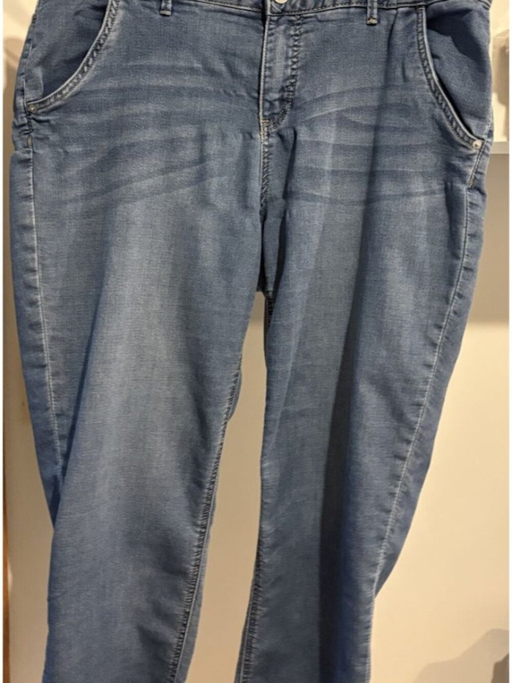 Lane Bryant Size 20 Blue Denim Mid Rise Boyfriend Jean Capris